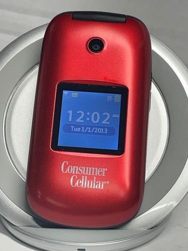 Teléfono abatible rojo Huawei U3900 (celular de consumo)