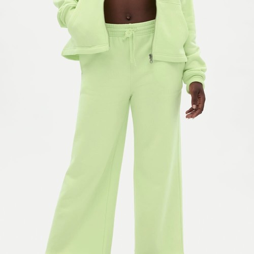 Levi's Lime Green Fleece Elastic Waist Wide Leg Sweatpants Size XXL - 第 1/2 張圖片