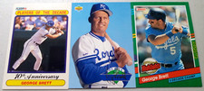 George Brett 1993 Upper Deck  On Deck Insert &1990 Fleer Player of Decade Error