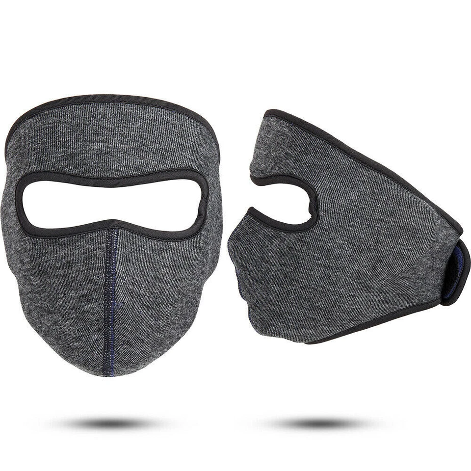 Invierno Mujeres Hombres Cálido Polar Máscara Facial Completa Esquí Nieve Media Máscara Facial Pasamontañas EE. UU. Foto 4 de 4