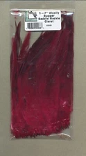 Wooly bugger saddle hackle - 6-7 in - claret     SCSH63