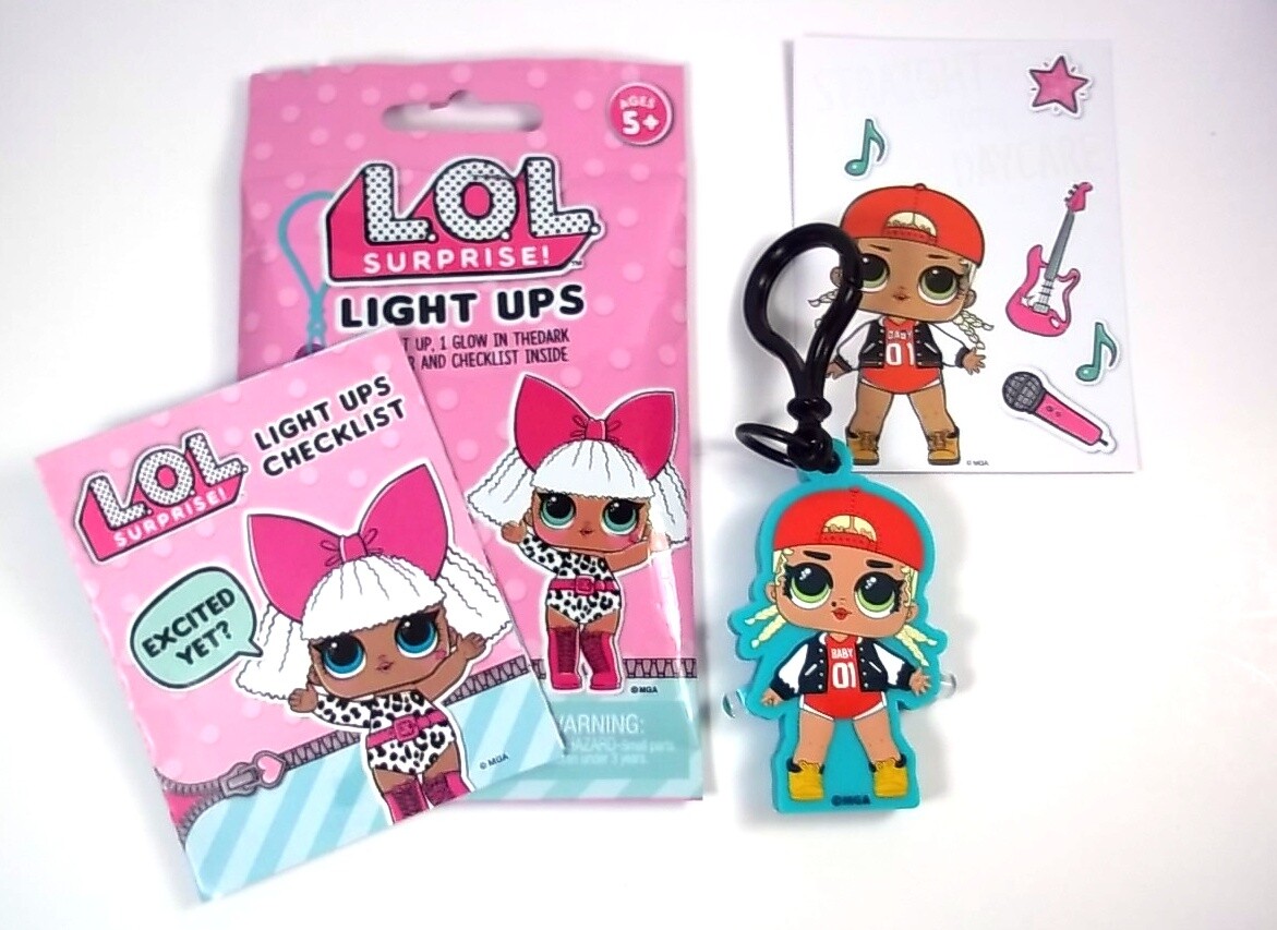 LOL Surprise! Light Ups open blind bag Swag clip stickers NEW