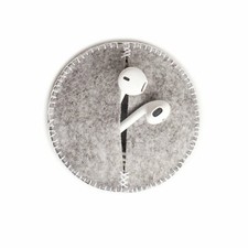 Pouch with Pineapple in Grey Tones