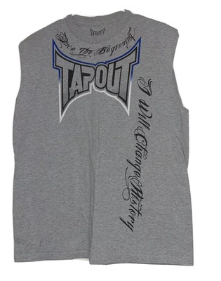 Tapout Mens Sleeveless T Shirt Sz L 