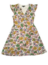 Chris McLaughlin Women's Multi-Color Floral Asymmetrical Lined Dress Size 14