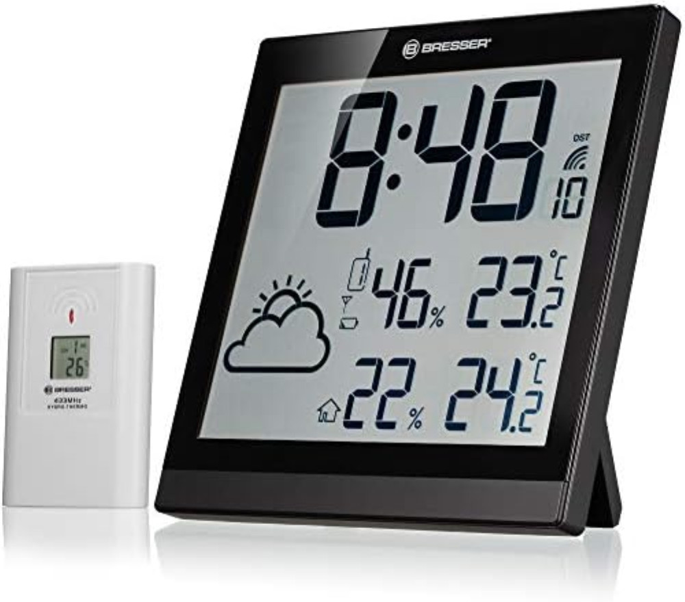 Bresser TemeoTrend JC: Orologio Parete con Stazione Meteo Professionale
