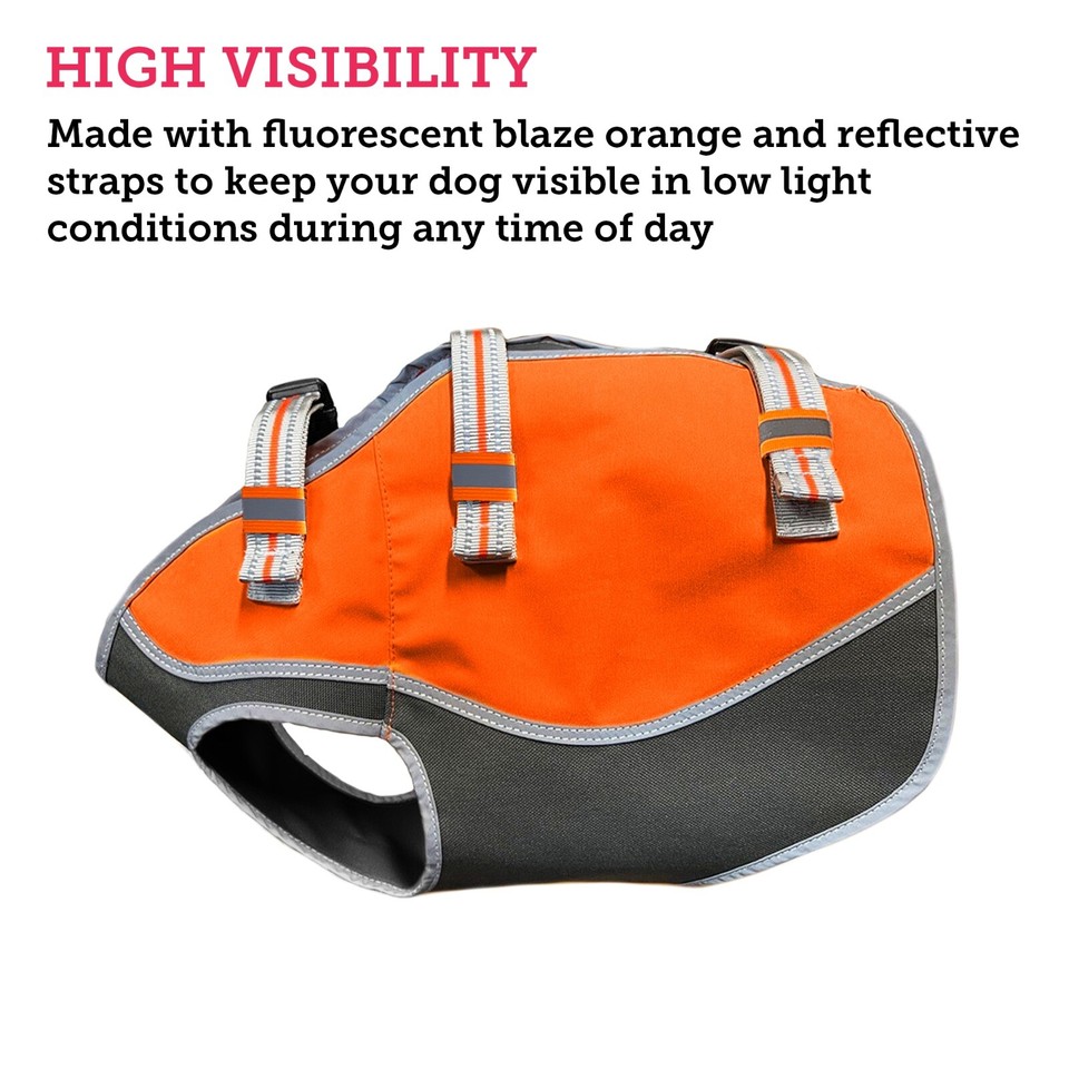 Hunter Reflective Dog Hunting Safety Vest High Visibility Outdoor