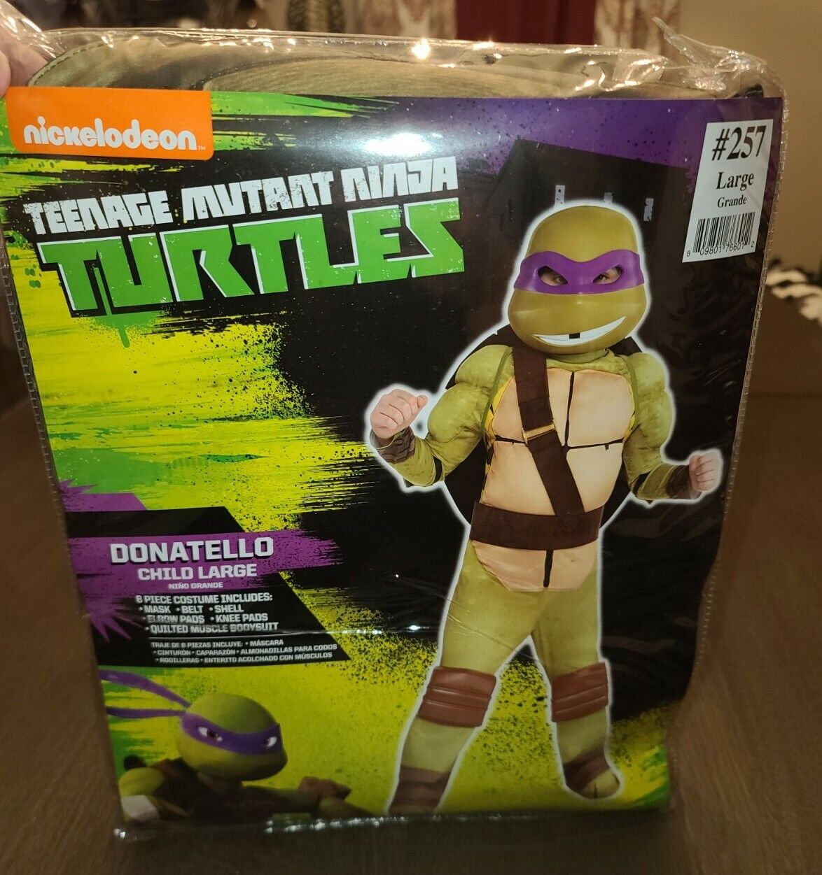 Teenage Mutant Ninja Turtles Donatello Halloween Costume Kids Large 12-14