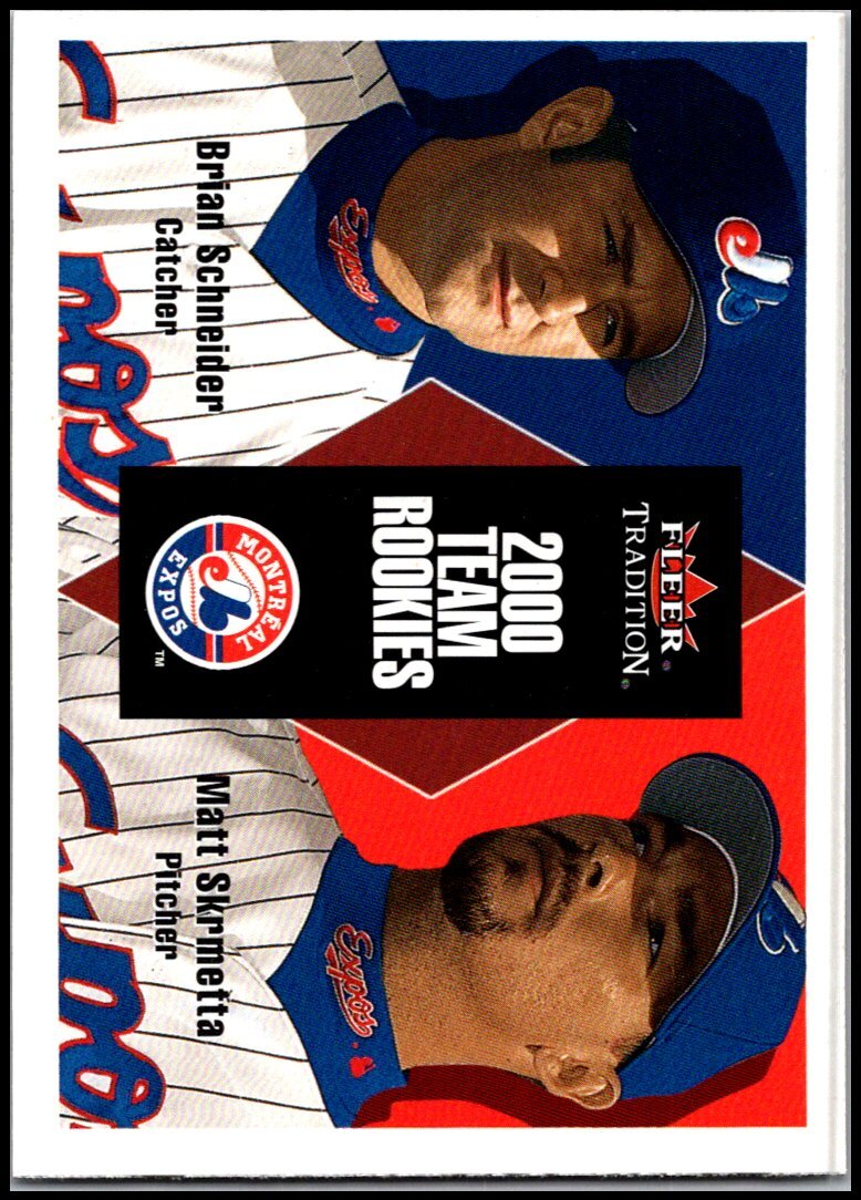 2000 Fleer Tradition Update #U146 Brian Schneider / Matt Skrmetta Rookie RC