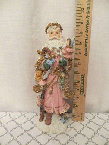 Large Old Style Christmas Santa Holding Dolls & Bag of Toys Figure Statue #8 - Picture 2 of 11