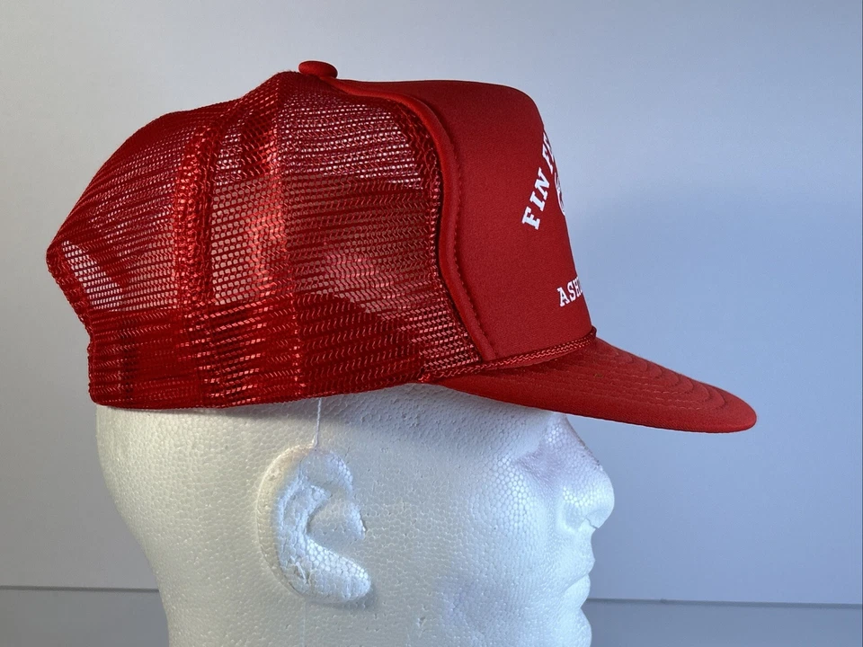 Gorra de colección de aleta, pluma, piel sombrero espalda a presión malla de camionero gráfico Ashland, OH Foto 4 de 4