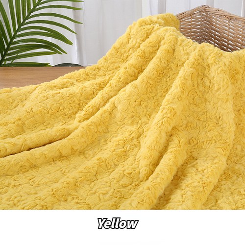 Embossed Faux Rabbit Fur Fabric Soft Plush Scarf DIY Sewing Crafts Costume Warm - Picture 19 of 21