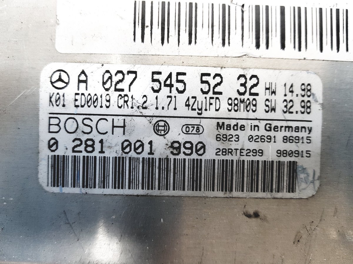 本A-39 18 ③④⑤ Control Unit A0009009738 Mercedes A2C75758644 Continental