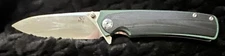 Sitivien ST127 Folding Knife D2 blade G10 Handle Ball Bearings Pivot Flipper