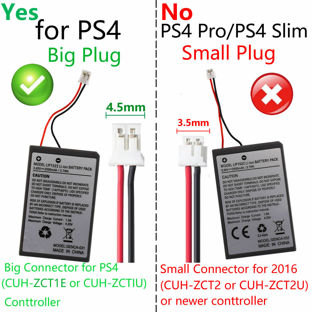 Batteria di ricambio per controller PS4 - Confezione Italia