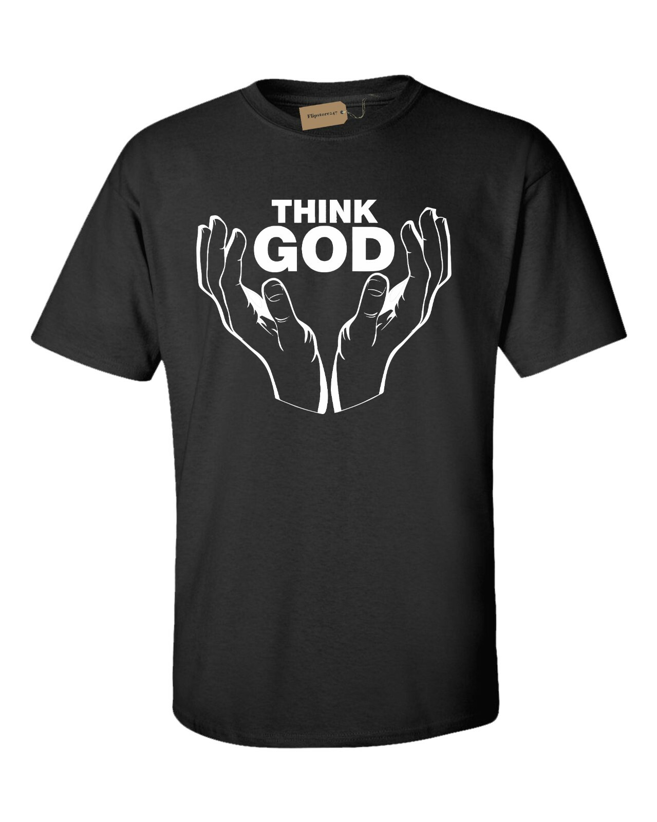 ALTRA T shirt Think God S XXXL Gesù cristiano regalo di Natale divertente regalo di compleanno