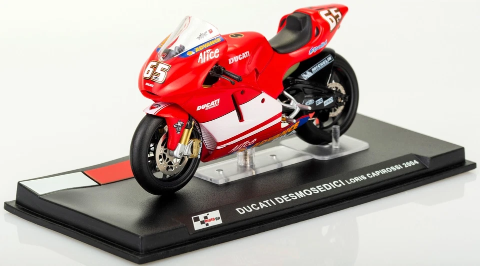 Ducati Desmosedici Loris Capirossi 2004 Scala 1:24 Modellino MotoGP Numero 65 - Immagine 4 di 4