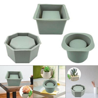 Beton Zement Blumentopf Form leicht zu reinigen Sukkulenten Pflanzen Pflanzkübel Topfform