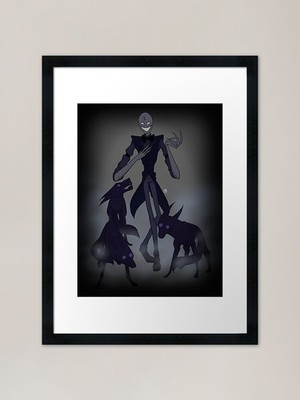 shadow man Framed Art Print Framed Wall Art Poster Canvas Print Picture