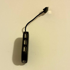 onn. Portable USB-A 4-Port Hub 1:4 Splitter Black MPN 100009060