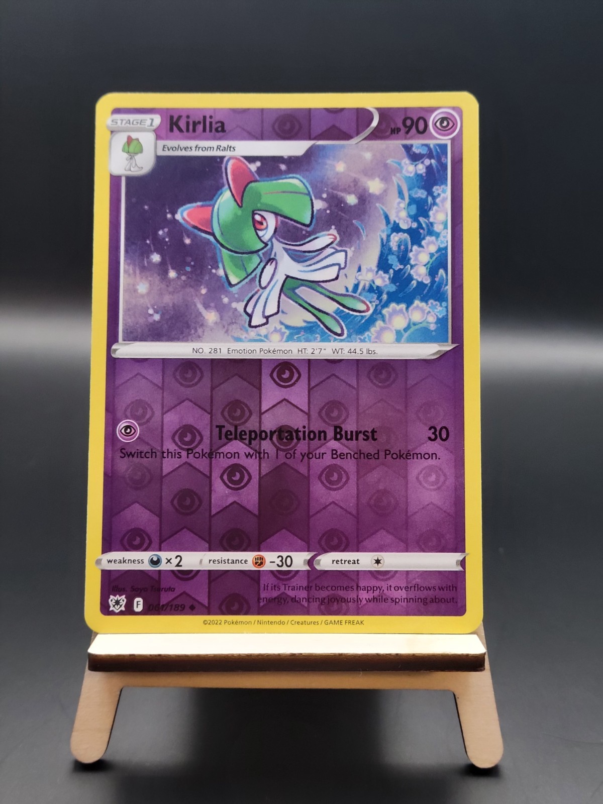 Kirlia - 061/189 (Reverse Holo) #61 - Pokemon Sword & Shield: Astral Radiance