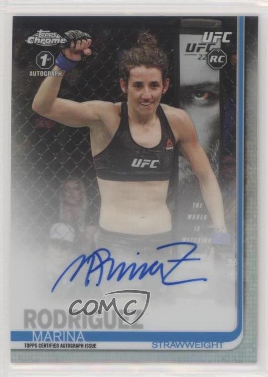 2019 Topps Chrome UFC Fighter Auto Marina Rodriguez #FA-MRO Auto yl8