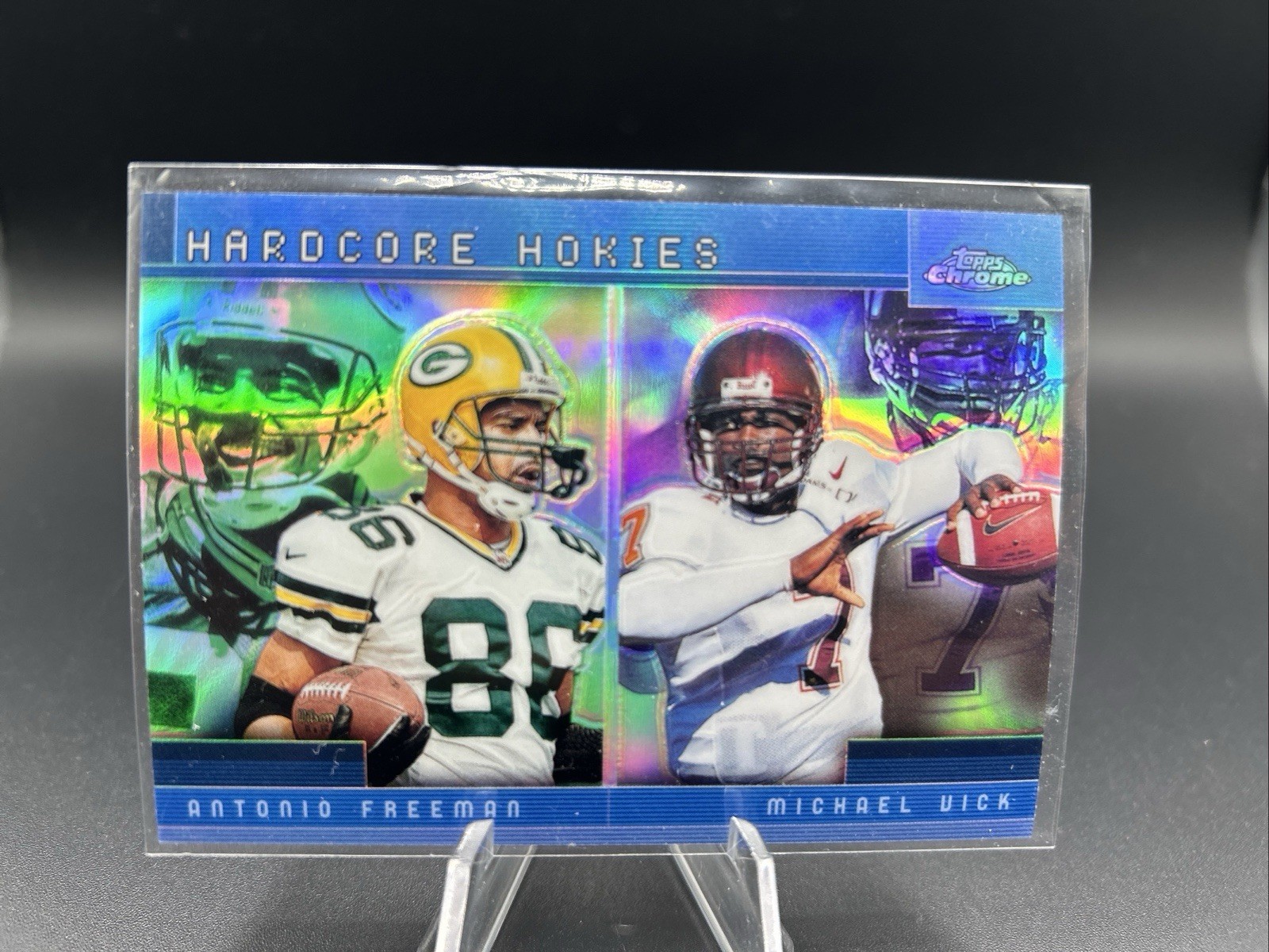 2001 Topps Chrome - Combos Refractor Michael Vick, Antonio Freeman #TC13 (RC)