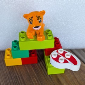 Lego Duplo 6136 My First Zoo Zookeeper Animals Elephant Giraffe MISSING 2 pieces