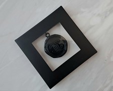 CHANEL VIP Novelty Gift Coco Mark Seal Bag Charm Key Chain Key Ring Black