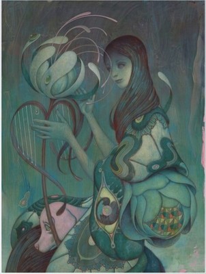 James Jean Harp großes Poster ungerahmt