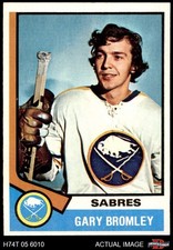 1974 Topps #7 Gary Bromley Sabres 4 - VG/EX