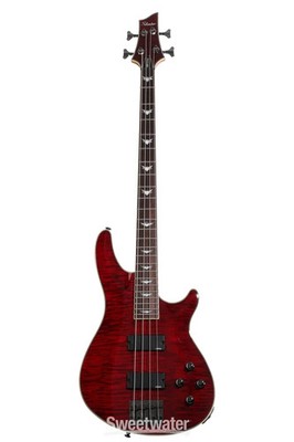 Schecter Omen Extreme-4 Bass Guitar - Black Cherry