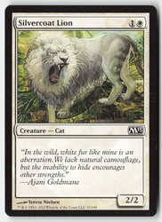 Silvercoat Lion - Magic 2013 (M13) #35 Common