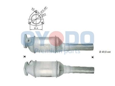 Katalysator Oyodo 10N0041-OYO für VW PASSAT B3 B4 Variant 3A5 35I GOLF 2 19E 1G1