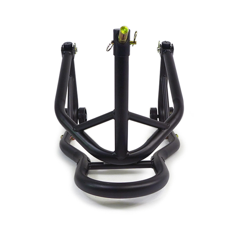 Béquille avant sous T de fourche universelle FrontEasy orange pour moto