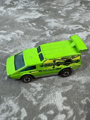 HOT WHEELS Vintage Redline  SPOILER SPORT Lime Green Van Mattel 1976 Hong Kong