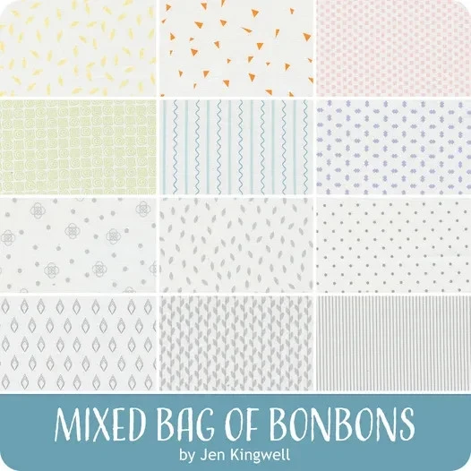 12 Piece V and Co "Mixed Bag of Bon Bons" Low Volume Half Yard Set Jen Maxwell - Image 2 of 2