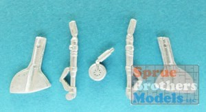 SAC72088 1:72 Scale Aircraft Conversions - Spitfire Mk IXc, PR XIX Landing Gear