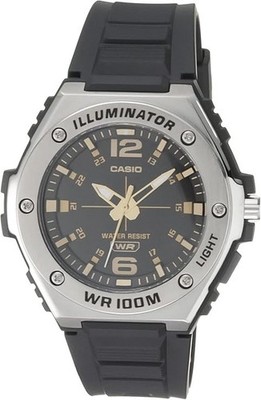 BRANDNEU VERPACKT HERREN CASIO ILLUMINATOR MWA-100H-1A2VCF ANALOG UHR EDELSTAHL