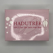 Hadutrek 10 Pcs Set Silk Satin Hair Bows
