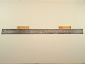 Vintage Starrett 604R - 18" Tempered Ruler Machinist Tool USA