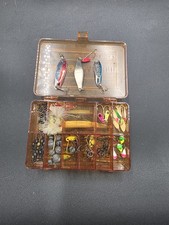 Plano Micro Magnum 3214 Vintage Case Loaded With Lures And Weights