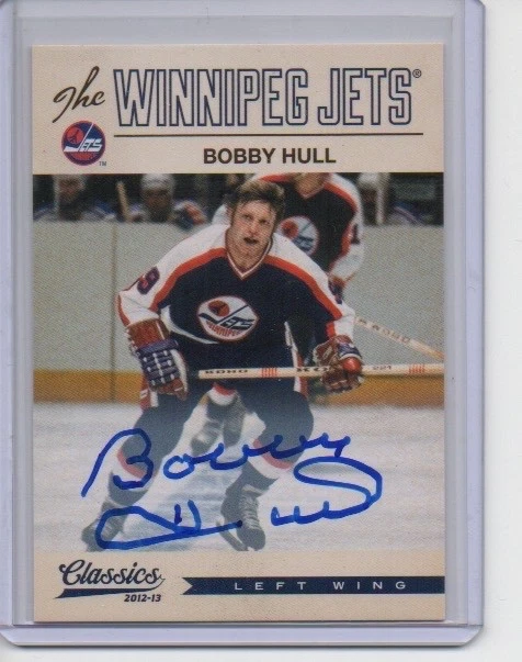 Bobby Hull Ice Hockey Autographed Sports Trading Card Singles for