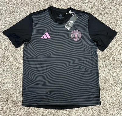 New Adidas Lionel Messi Inter Miami CF #10 Men's Jersey Black MEDIUM MSRP $60