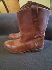 Double H Boots Mens 10.5D Ranchwell Cowboy Western Brown Leather DH058 USA Made