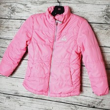 Gerry Big Girls  Barbie Pink Zip-Up Lightweight Puffer Jacket Sz S 7 / 8