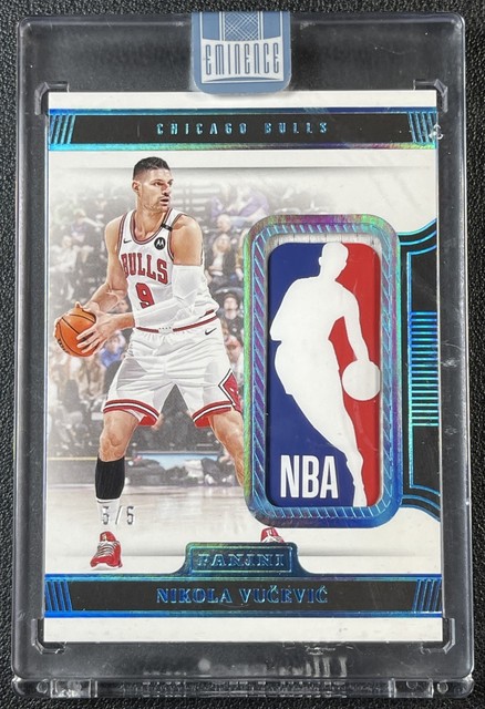 NIKOLA VUCEVIC 2024-25 PANINI EMINENCE GAME - USED LOGOMAN PATCH 5/5 BULLS