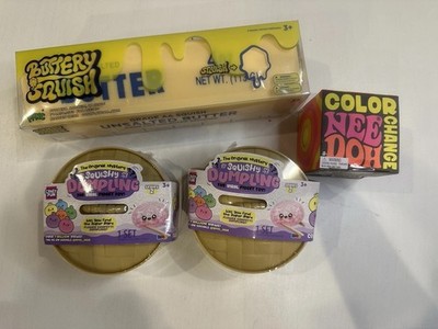 Squishy Toy Lot of 4 Target Exclusive Dumplings Color Changing NeeDoh Butter