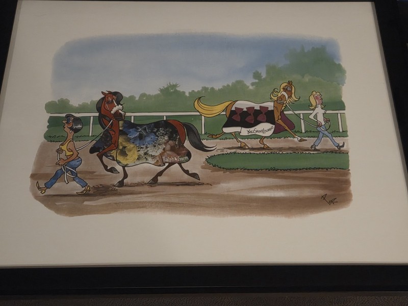 Wow Original Water Color , Designer Horses, By  Pierre Bellocq's "PEB"