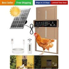 Automatic Chicken Coop Door Solar Powered Automatic Chicken Door with Timer ...